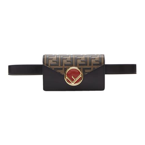 fendi black belt bag canvas|fendi belt bag price.